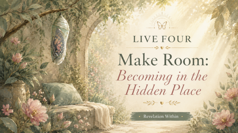 Live 4 – August – Make Room: Becoming in the Hidden Place